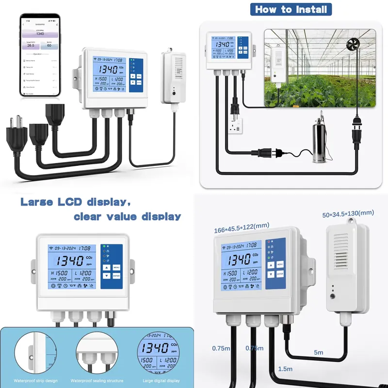 Farming In Agriculture - Contrôleur climatique intelligent Wifi, contrôleur environnemental