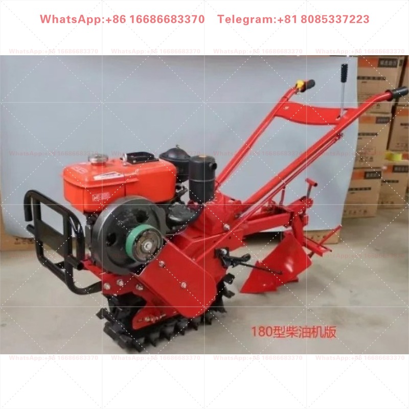 Soil Tilling Cultivator - Motoculteur à chenilles avec moteur diesel