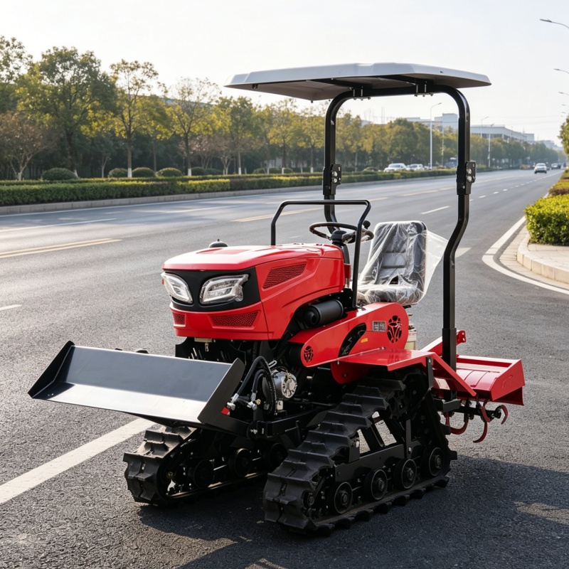 Motoculteur rotatif sur chenil - Agriculture Farming Tractor avis et prix
